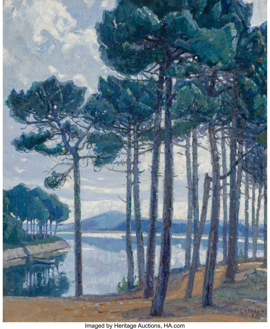 Pierre Gaston Rigaud (French, 1874-1949) Hossega: Pierre Gaston Rigaud (French, 1874-1949)Hossegar, 1928Oil on canvas25-1