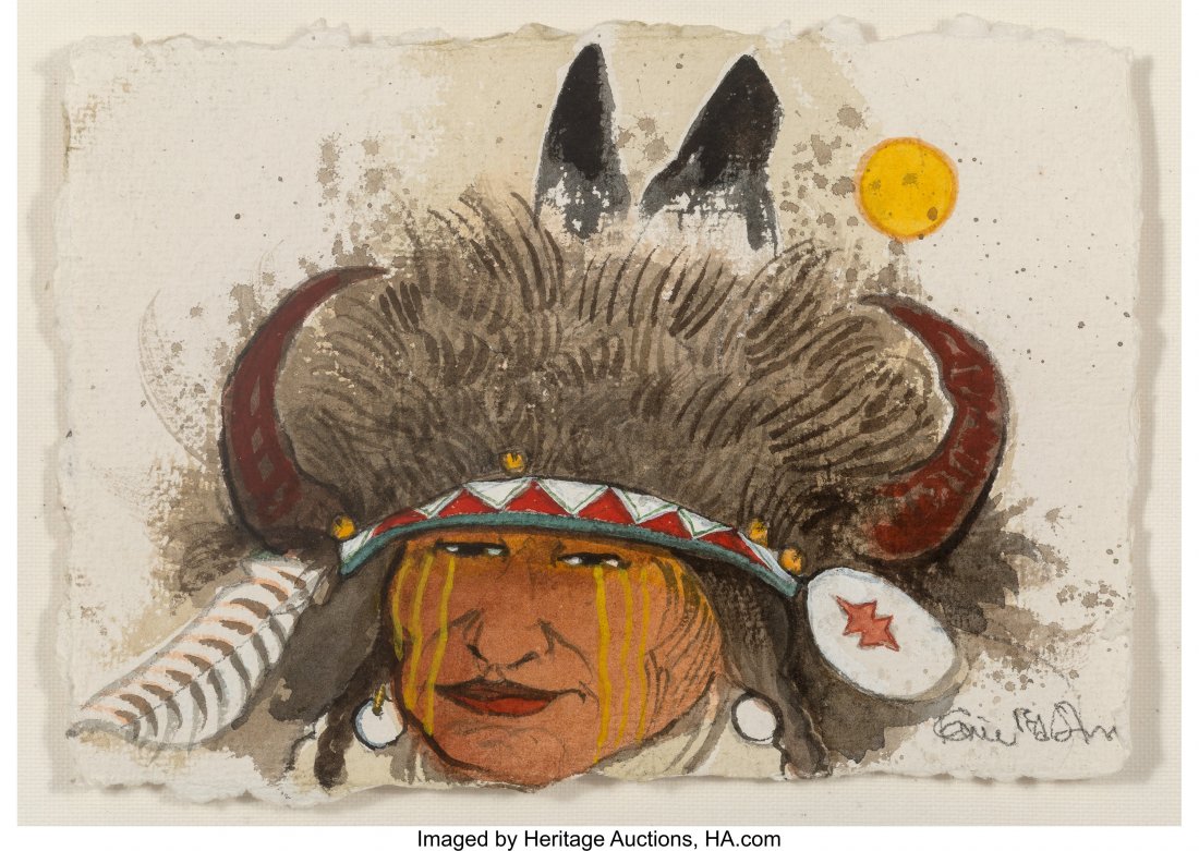 Kevin Red Star (American, b. 1943) Medicine Tail: Kevin Red Star (American, b. 1943) Medicine Tail, 2007 Watercolor on paper