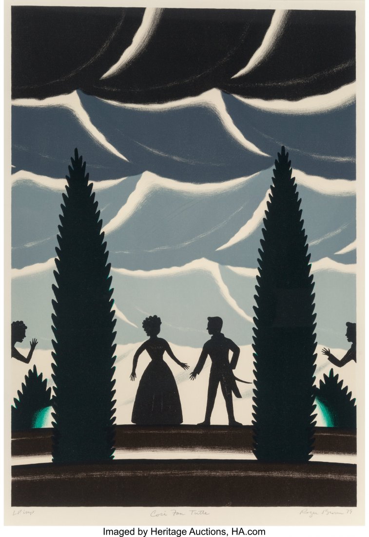 Roger Brown (American, 1941-1997) Cosi Fan tutte: Roger Brown (American, 1941-1997)Cosi Fan tutte, 1979Lithograph in colors