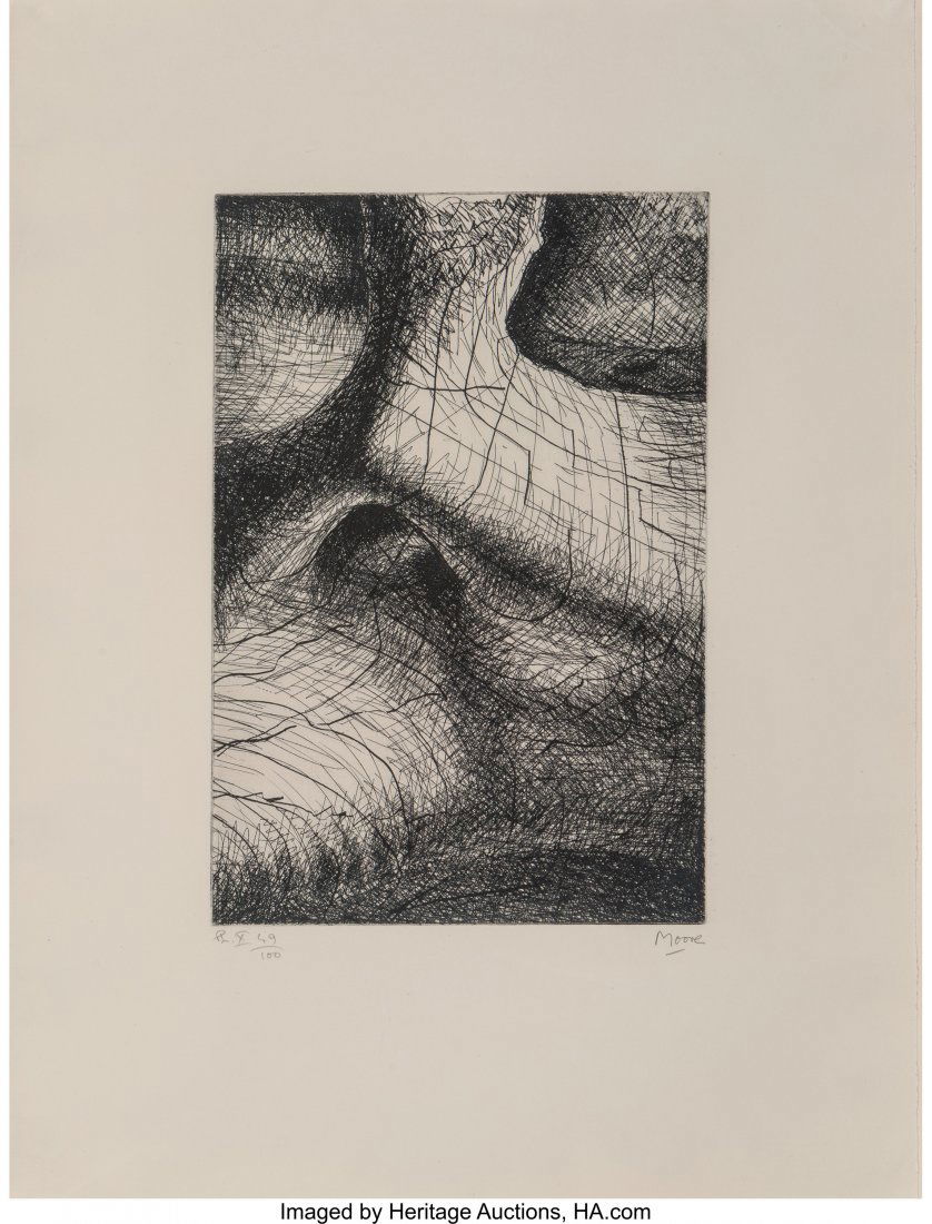 Henry Spencer Moore (1898-1986) Reclining Figure (1 of 7)