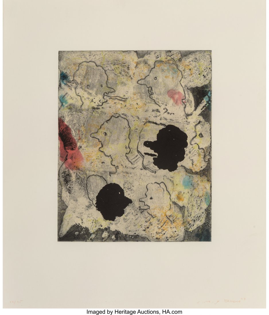 Ed Moses (1926-2018) PARTS-DARC, 1993 Aquatint i: Ed Moses (1926-2018)PARTS-DARC, 1993Aquatint in colors with sugarlift, white ground