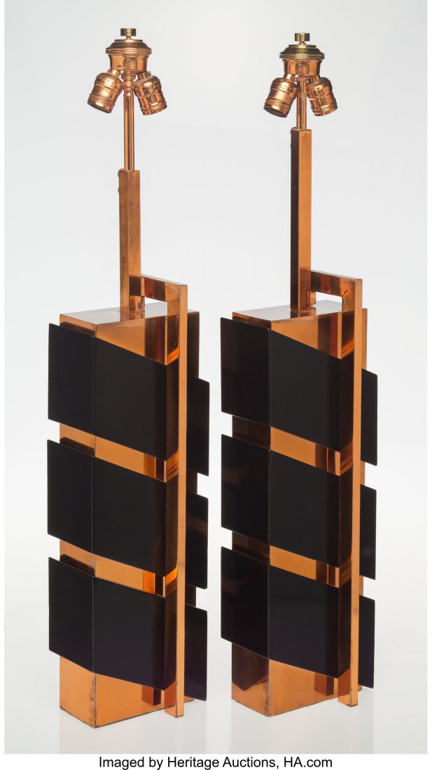 Edith Norton (American) Pair of Table Lamps, mid (1 of 3)