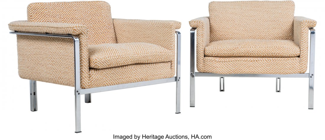 Horst Brüning (German, born 1934) Pair of Model: Horst Brüning (German, born 1934)Pair of Model 6910 Lounge Chairs, circa 1968, Alfre