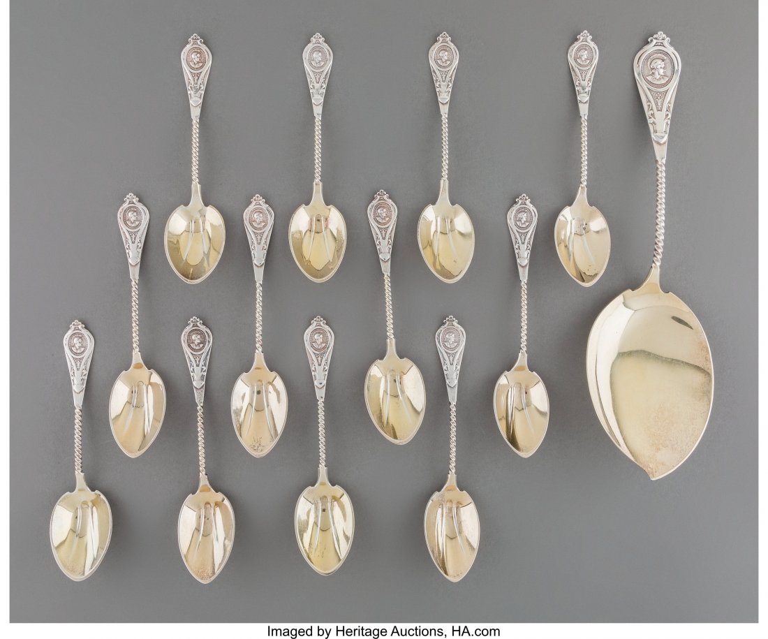 A Thirteen-Piece Albert Coles & Co. Medallion Pa (1 of 3)