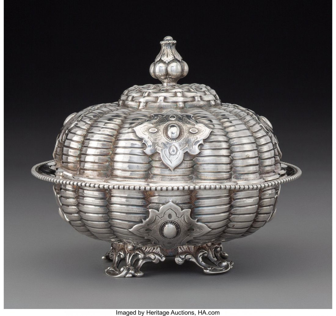 A Grossjean & Woodward Silver Butter Dish with I (1 of 3)