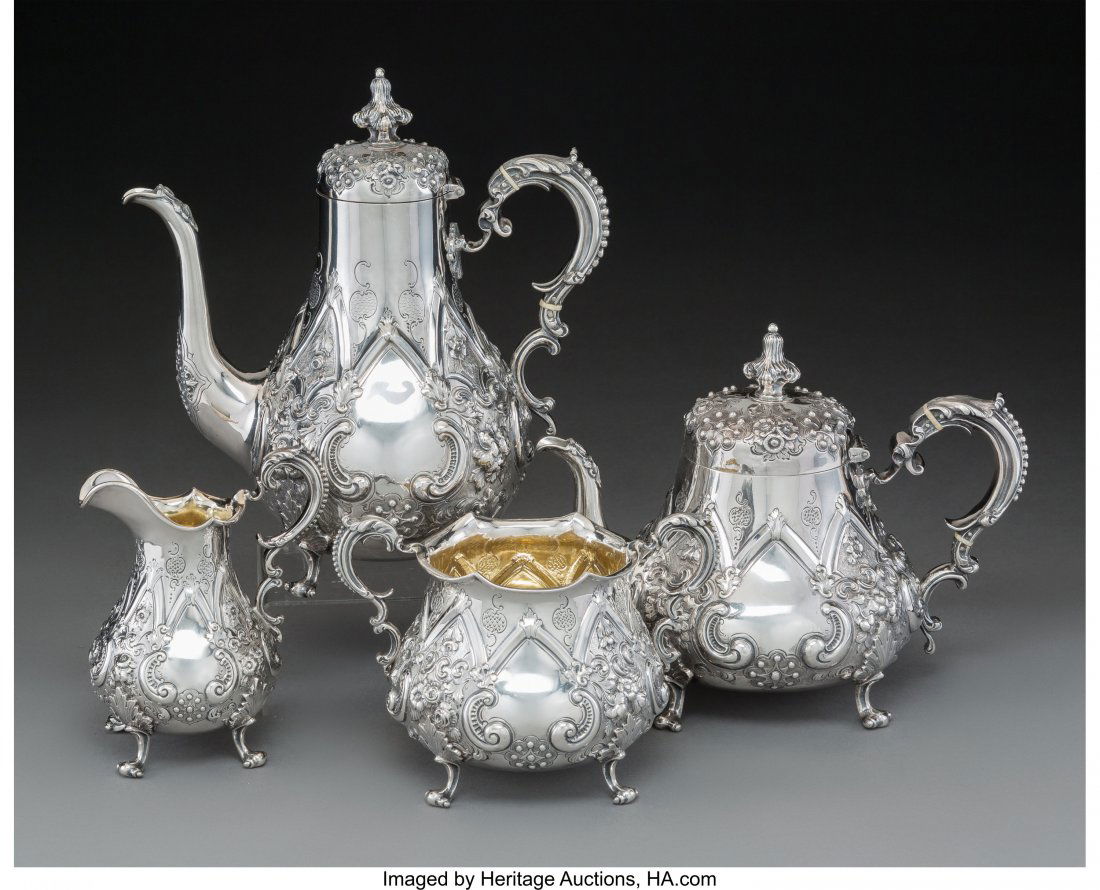 A Four Piece Daniel & Charles Houle Partial Gilt (1 of 4)