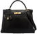 58237: Hermès 32cm Black Calf Box Leather Retour