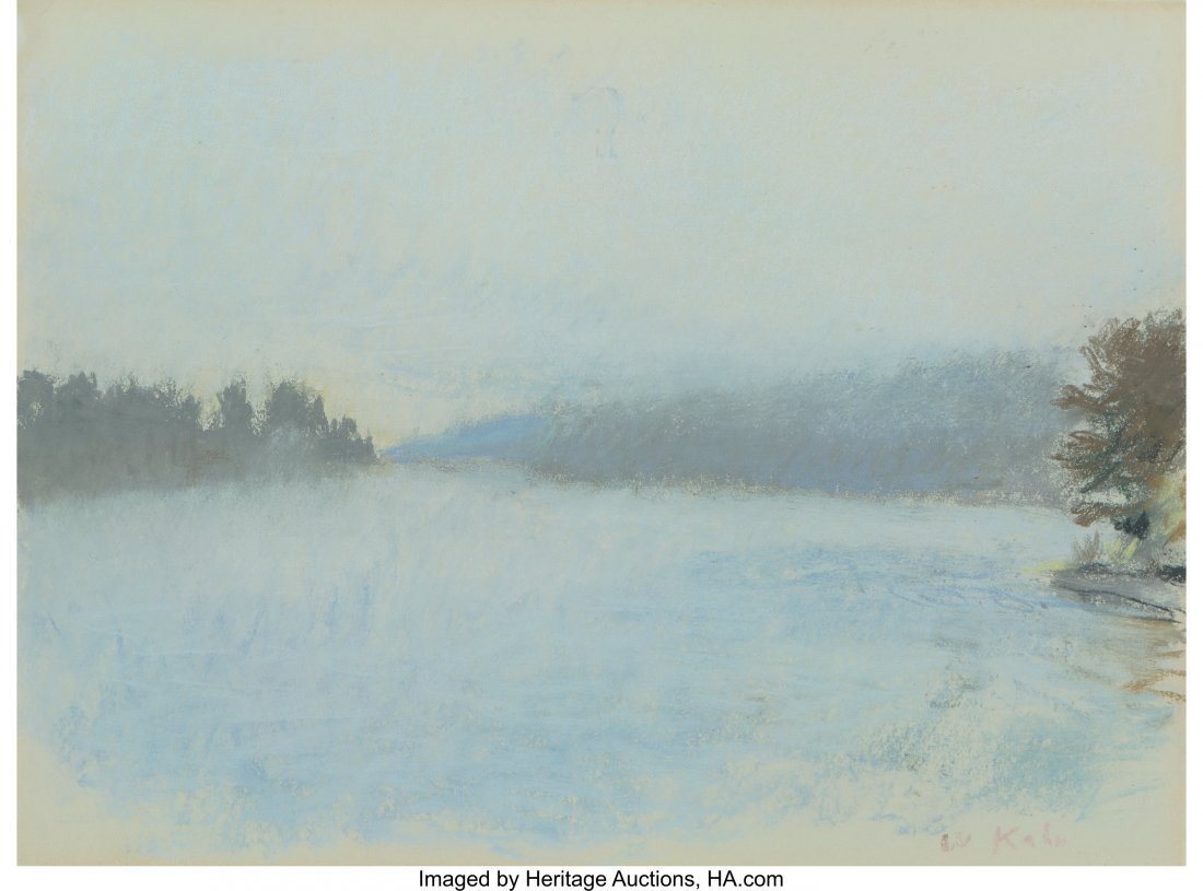 Wolf Kahn (American, b. 1927) The First Cool Day: Wolf Kahn (American, b. 1927)The First Cool Day of Fall, 1984Pastel on pape