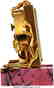 54002: Cartier, Small Alarm Clock, Rhodonite Base, Orig - 2