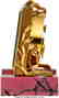 54002: Cartier, Small Alarm Clock, Rhodonite Base, Orig - 3