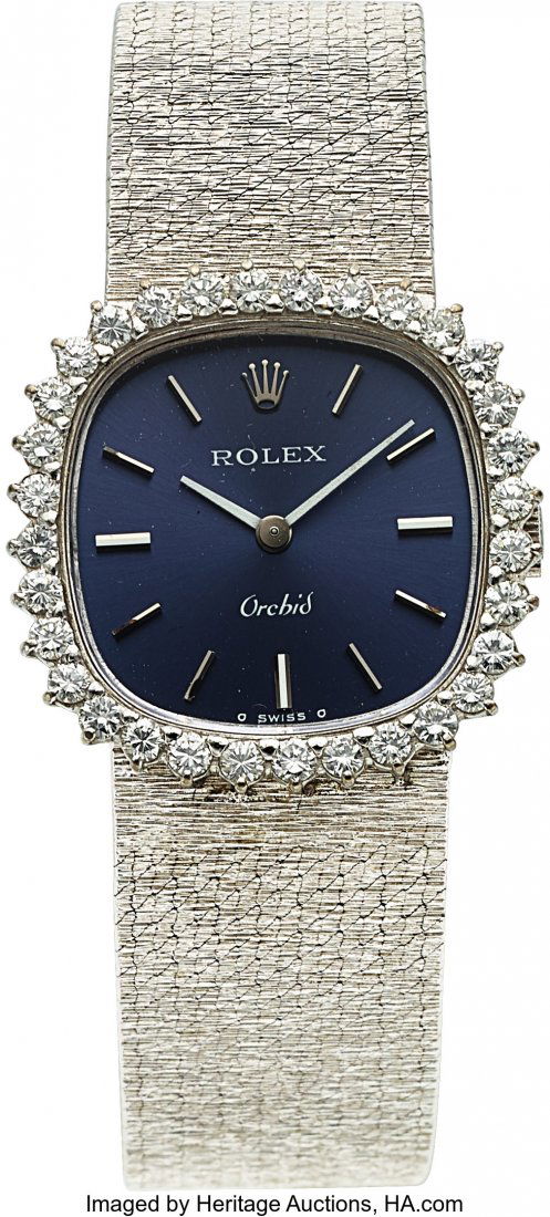 Rolex, Very Fine Ladies Orchid, 18K White Gold a (1 of 6)