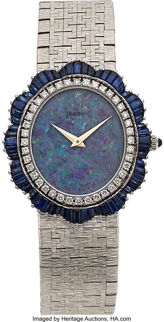 Piaget, Lady's Diamond, Sapphire & Opal White Go (1 of 2)