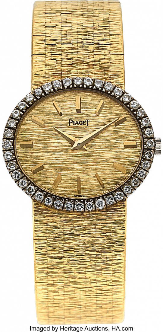 Piaget, Ladies 18K Yellow Gold and Diamond Dress (1 of 5)