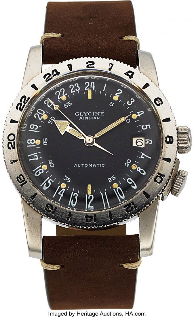 Glycine, Vintage 24-Hour Airman GMT, Stainless S (1 of 5)