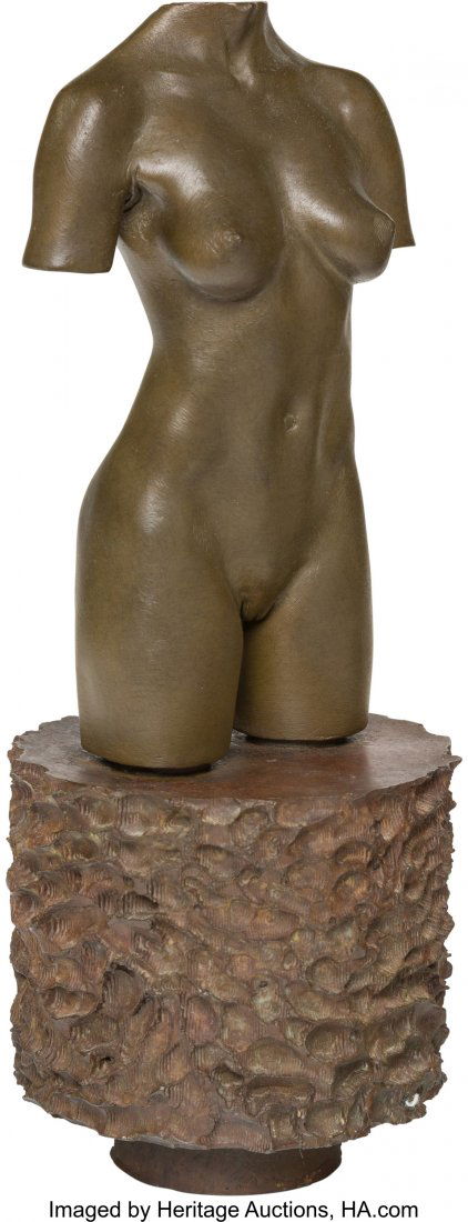 Robert Graham (American, 1938-2008) Moca, 1992-1: Robert Graham (American, 1938-2008) Moca, 1992-1995 Bronze 11-3/8 x 4-7/8 x 4-1/2 inches (28.8 x 12.4 x 11.4 cm) Inscribed to underside R. Graham, R. Melia, Juan HID03101242017