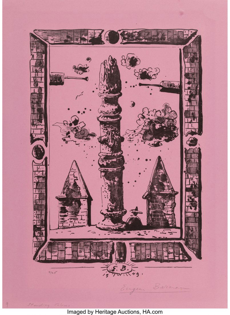 Eugene Berman (Russian/American, 1899-1972) Stan: Eugene Berman (Russian/American, 1899-1972) Standing Column Lithograph on paper 16-7/8 x 12-1/2 inches (42.9 x 31.8 cm) (sheet) Ed. 9/25 Signed, numbered, and titled in pencil along lower edge HID0310