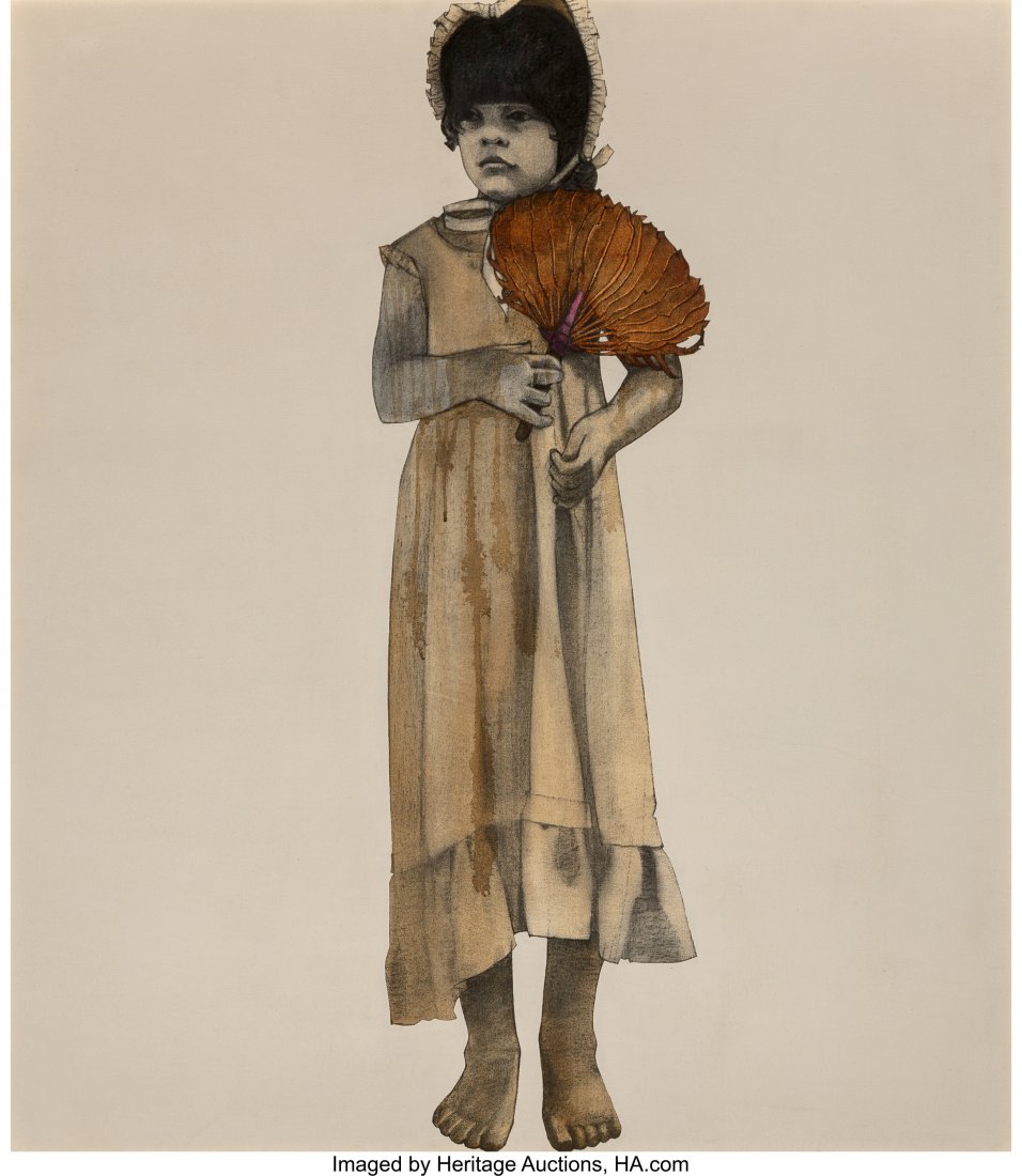 Mary Sims (American, 1940-2004) Prairie Girl Acr: Mary Sims (American, 1940-2004) Prairie Girl Acrylic on canvas 48 x 42 inches (121.9 x 106.7 cm) PROVENANCE: David Lusk Gallery, Memphis, Tennessee. HID03101242017