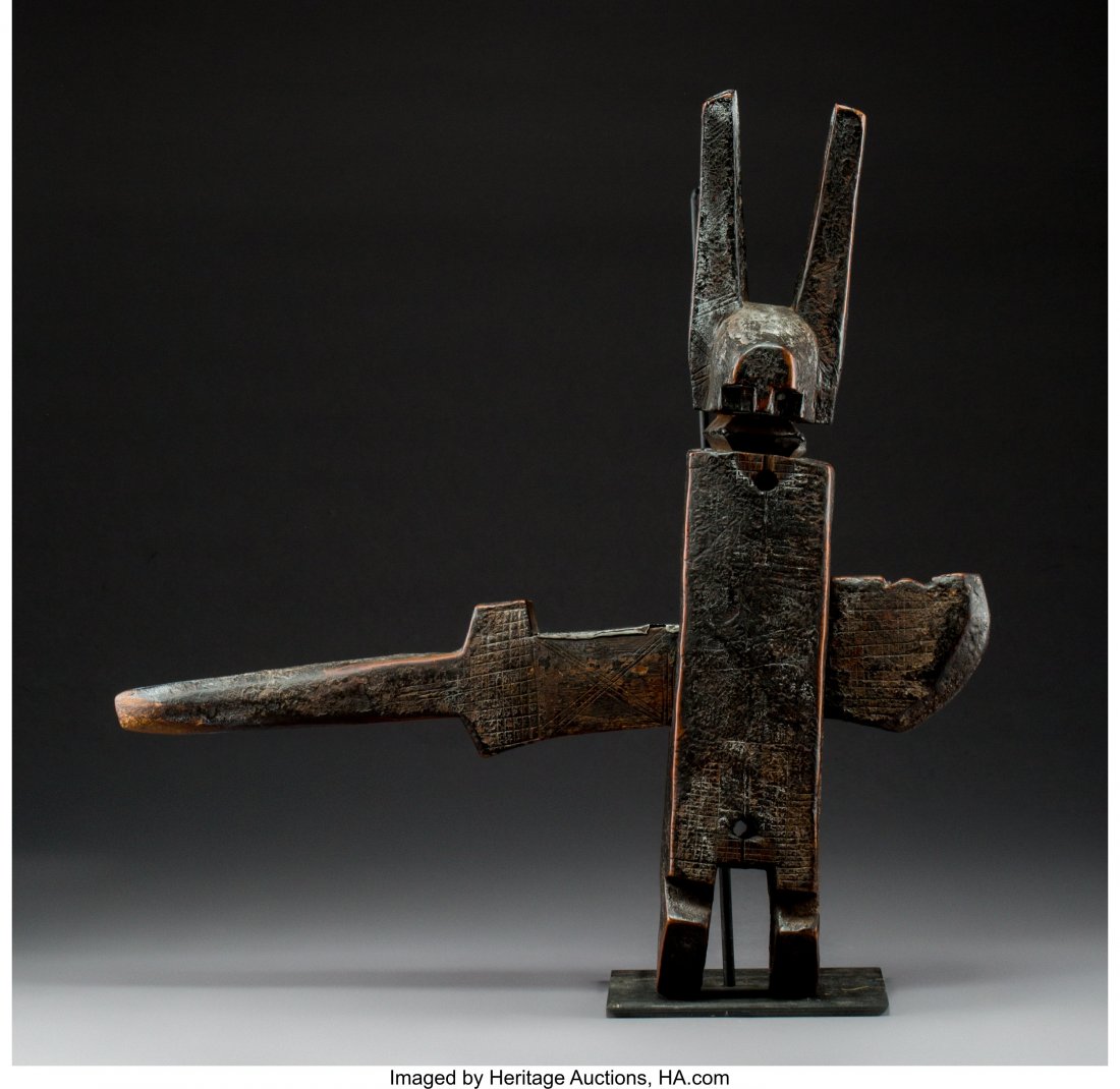 A Bamana Door Lock fine old patina Provenance: A Bamana Door Lock fine old patina Provenance: Dr. & Mrs. John Finley Height: 19 inches HID03101242017