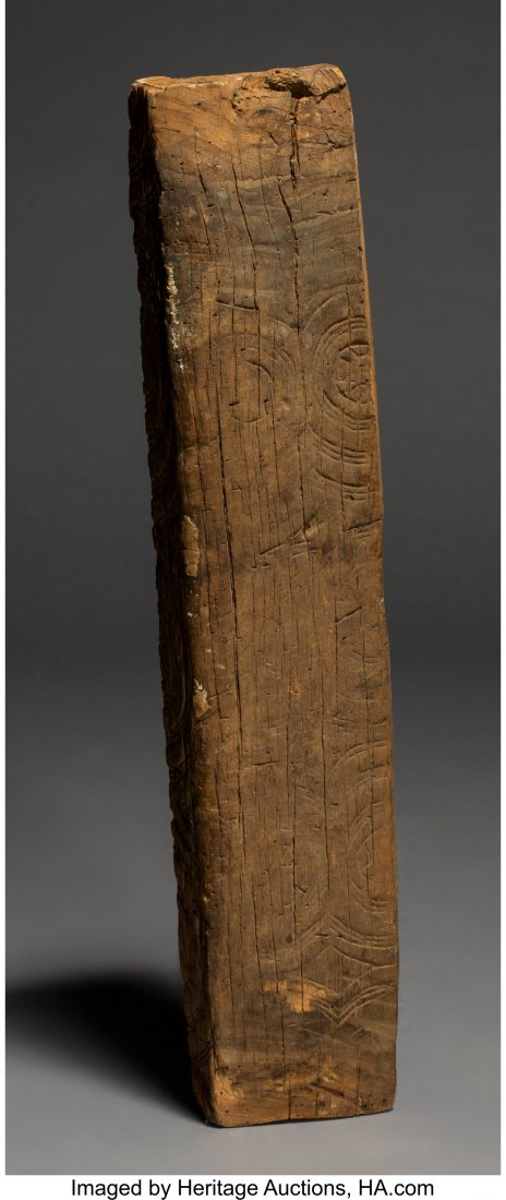 A Wood House Post Provenance: Dr. & Mrs. John: A Wood House Post Provenance: Dr. & Mrs. John Finley Height: 30 inches HID03101242017