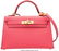 16001: Hermès 20cm Rose Lipstick Chevre Leather