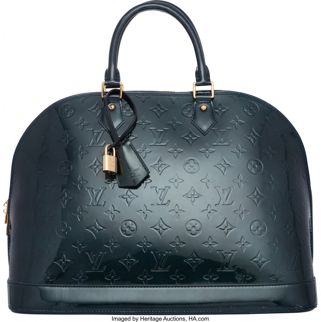 Louis Vuitton Blue Nuit Monogram Vernis Alma GM (1 of 2)