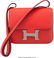 16011: Hermès 18cm Rouge Tomate Evercolor Leathe