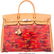 16021: Hermès 40cm Customized Red Camouflage Gol