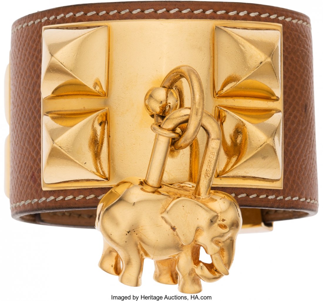 Hermès Set of Two: Gold Epsom Leather CDC (1 of 1)