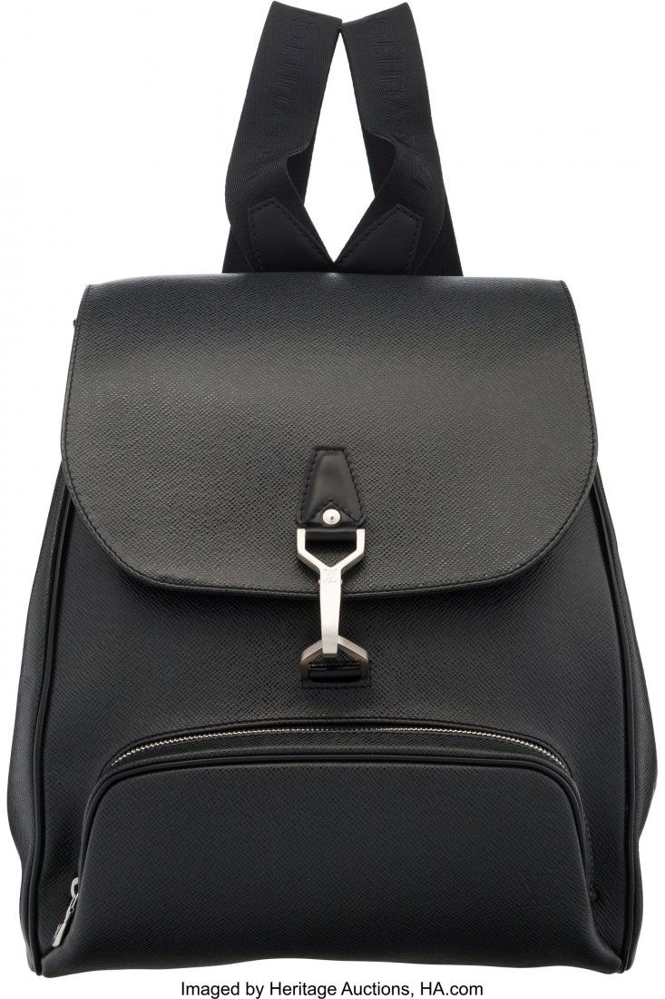 Louis Vuitton Black Taiga Leather Cassiar Backpa (1 of 2)