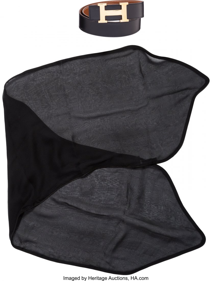 Set of Three: Hermès Belt Strap, Buckle & (1 of 2)