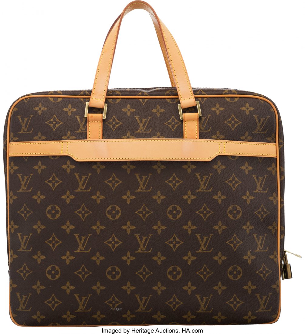 Louis Vuitton Brown Monogram Coated Canvas Porte (1 of 2)