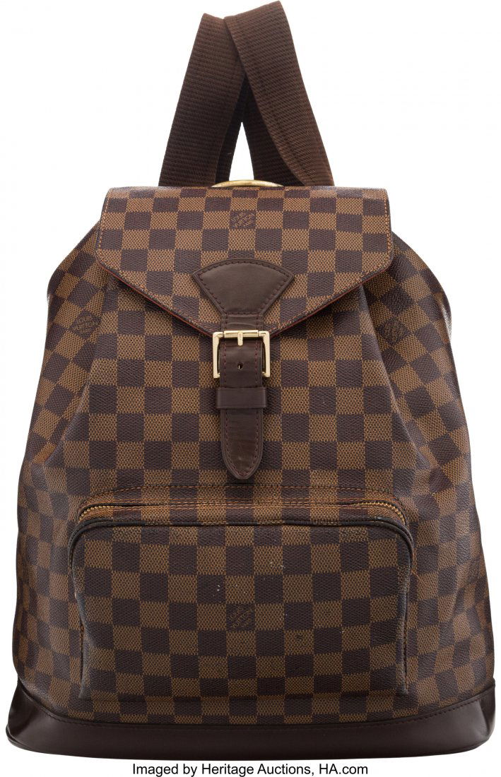 Louis Vuitton Damier Ebene Coated Canvas Montsou (1 of 2)
