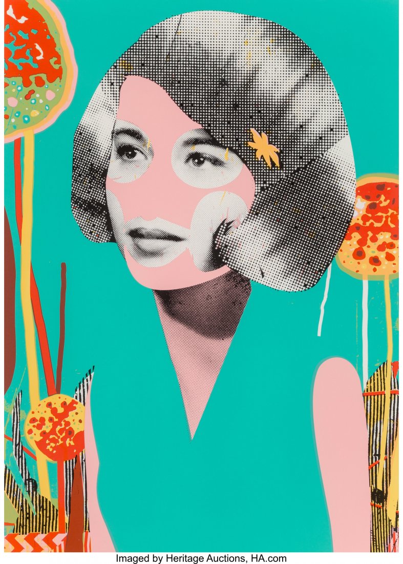 Paul Insect (British, b. 1971) Poppy Love, 2017: Paul Insect (British, b. 1971) Poppy Love, 2017 Screenprint in colors on paper 27-1/2 x 19-5/8 inches (69.9 x 49.8 cm) (sheet) Edition of 60 Signed and dated in ink to the reverse of the frame Publish