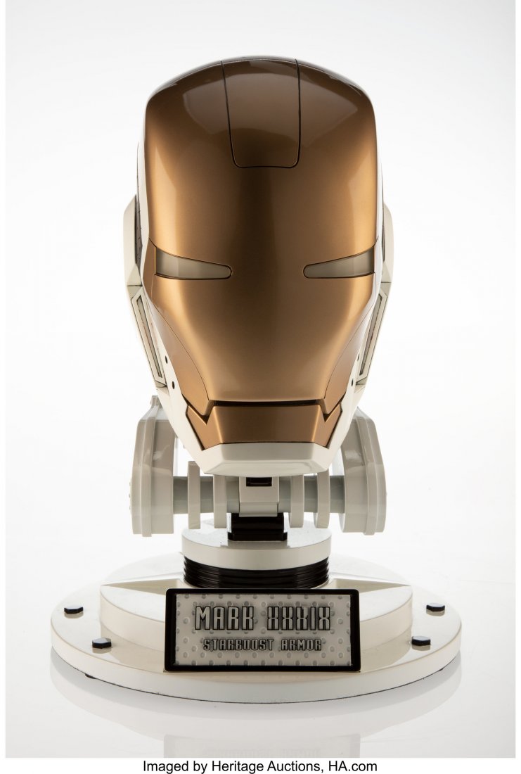 Imaginarium Art X Marvel Comics Iron Man Mark XX: Imaginarium Art X Marvel Comics Iron Man Mark XXXIX Starboost Armor, 2014 Painted cast vinyl with base 16 x 12 x 12 inches (40.6 x 30.5 x 30.5 cm) Ed. 382/448 Numbered to the underside Produced by Ima