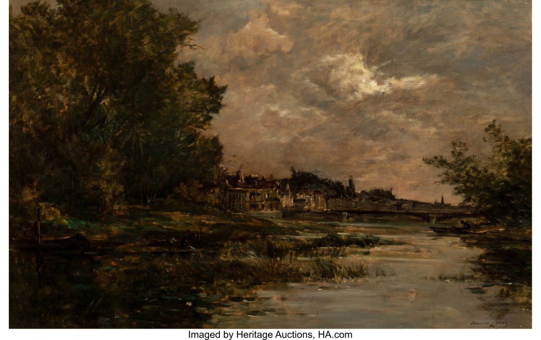 Maurice Levis (French, 1860-1940) Landscape Oil: Maurice Levis (French, 1860-1940) Landscape Oil on canvas 23 x 39 inches (58.4 x 99.1 cm) Signed lower right: Maurice Levis HID03101242017
