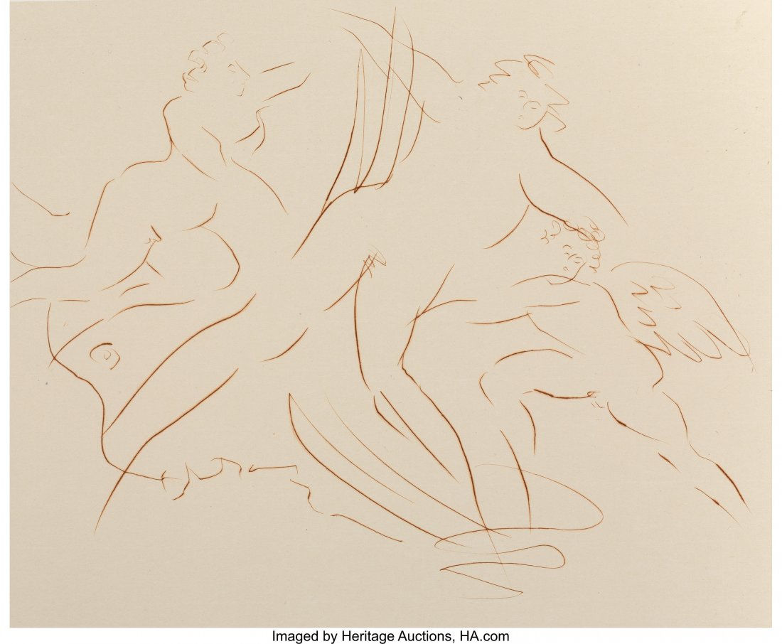 Reuben Nakian (1897-1986) Europa and the Bull VI: Reuben Nakian (1897-1986) Europa and the Bull VI, c. 1970 Etching on paper 13-5/8 x 16-1/2 inches (image) 20 x 26 inches (sheet) XIX/XXV Signed and numbered in pencil in lower margin HID03101242017