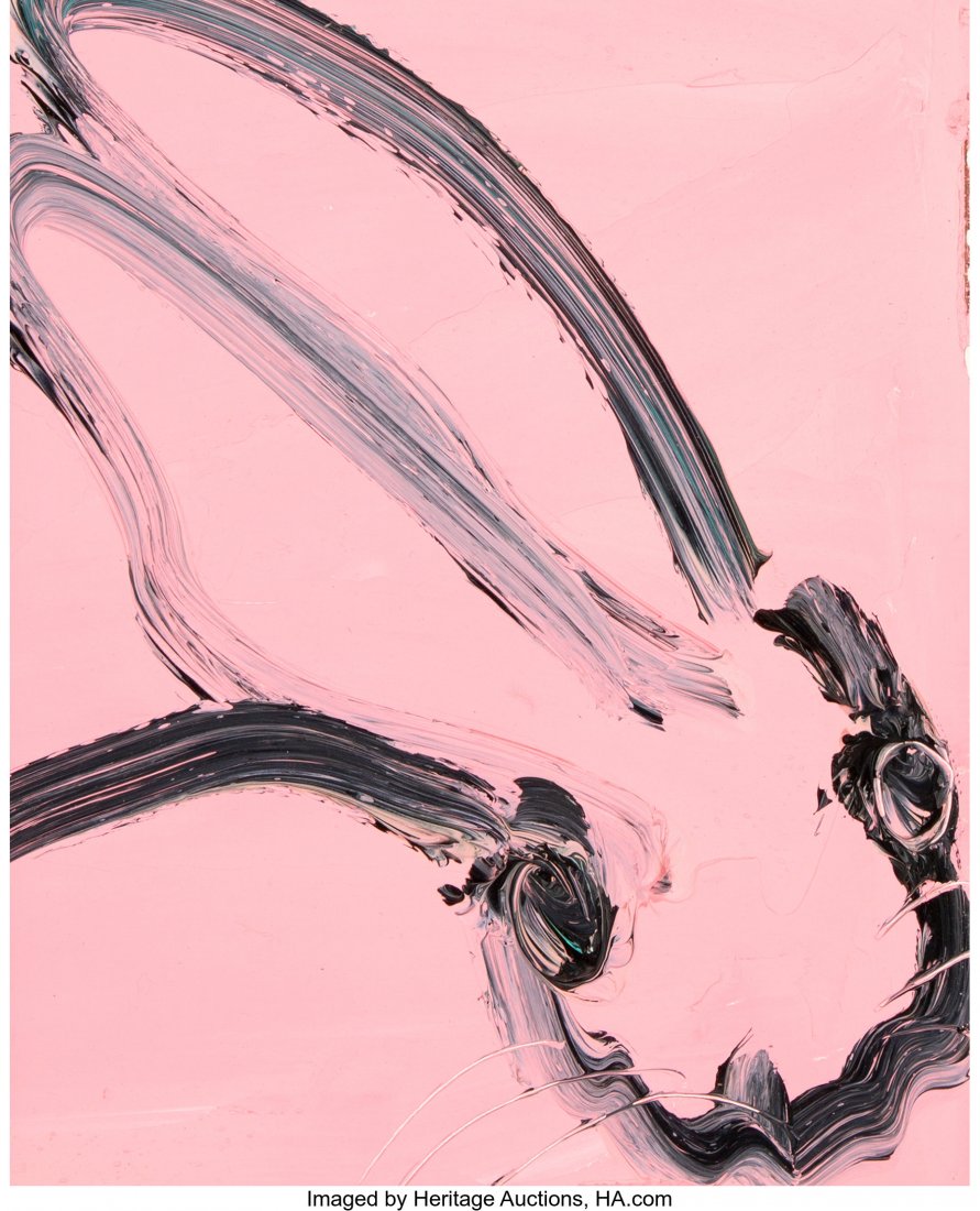 Hunt Slonem (American, b. 1951) Bunny (pink), 20: Hunt Slonem (American, b. 1951) Bunny (pink), 2017 Oil on panel 10 x 8 inches (25.4 x 20.3 cm) Signed and dated on the reverse: Hunt / Slonem / 2017 HID03101242017
