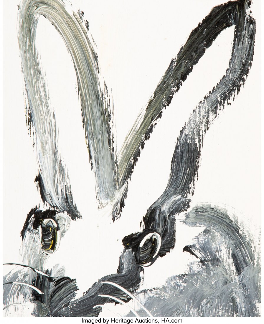 Hunt Slonem (American, b. 1951) Bunny (White), 2: Hunt Slonem (American, b. 1951) Bunny (White), 2017 Oil on panel 8 x 10 inches (20.3 x 25.4 cm) Signed and dated on the reverse: Hunt Slonem / 2017 HID03101242017
