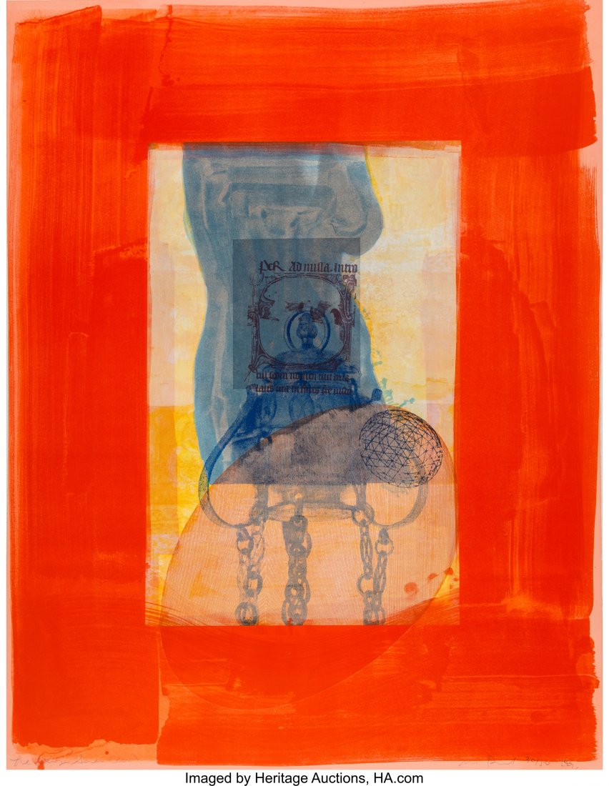 Michael David (b. 1954) Red, from the Being Seri: Michael David (b. 1954) Red, from the Being Series, 1991 Lithograph in colors 46 x 35 inches (116.8 x 88.9 cm) (sheet) Ed. 30/50 Signed, numbered, dated, and titled in pencil along lower edge HID03101