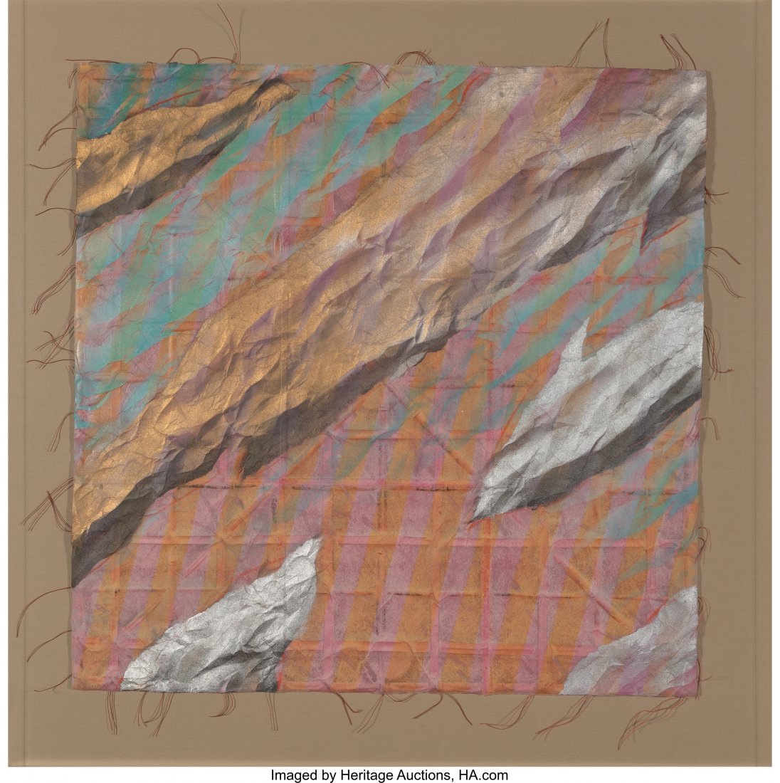 Nance O'Banion (American, 1949) Marriage Series:: Nance O'Banion (American, 1949) Marriage Series: Change in Time (Triptych) Mixed media on paper 35 x 35 inches (88.9 x 88.9 cm) One signed and one titled HID03101242017