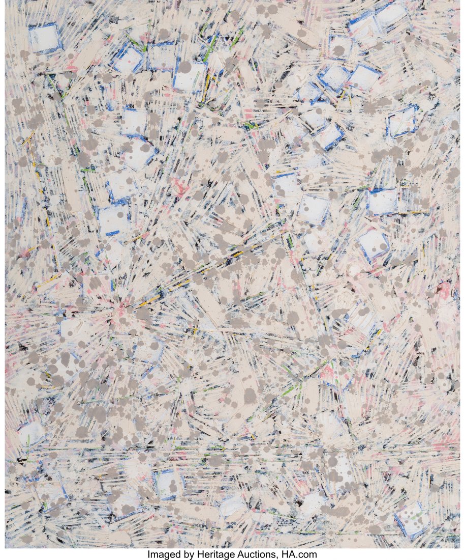 Lee Mullican (American, 1919-1998) Space in Mind: Lee Mullican (American, 1919-1998) Space in Mind, Series 1 Star Chart, 1985-86 Oil on canvas 24 x 20 inches (61.0 x 50.8 cm) Signed, dated, titled, and inscribed on the reverse: "Space in Mind Series