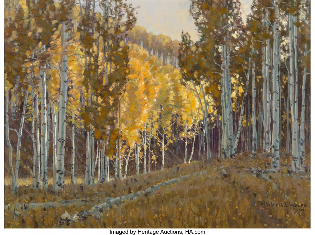 Wayne Wolfe (American, b. 1945) Aspen Patterns O (1 of 2)