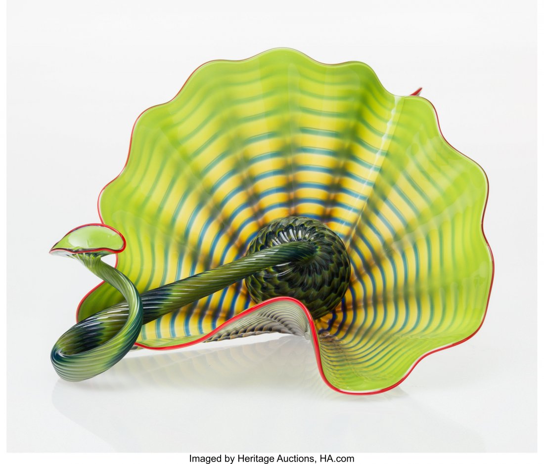 Dale Chihuly (American, b. 1941) Two Chartreuse (1 of 4)