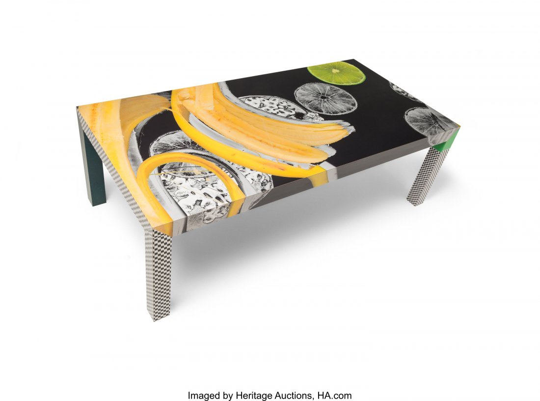 Wade Guyton (American, b. 1972) and Kelley Walke: Wade Guyton (American, b. 1972) and Kelley Walker (American, b. 1969) Untitled (Table), 2012 Inkjet-printed Formica 30 x 94 x 36 inches (76.2 x 238.8 x 91.4 cm) 2 of an edition of 3 plus 2 artist's pr