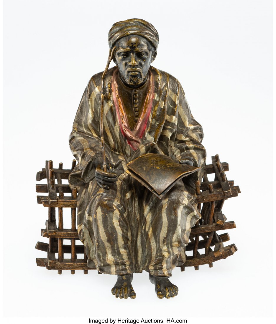 A Franz Bergman Vienna Cold Painted Bronze Chick (1 of 2)