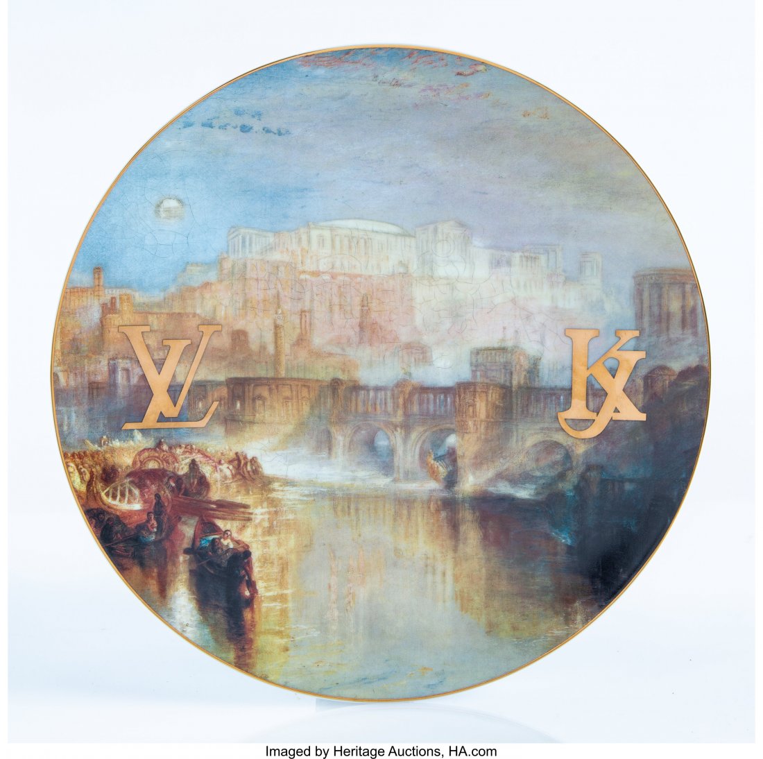 Jeff Koons X Louis Vuitton J.M.W. Turner, from M: Jeff Koons X Louis Vuitton J.M.W. Turner, from Masters, 2017 Ceramic plate 12-1/2 inch (31.8 cm) diameter Ed. 3/20 Stamped to the reverse Produced by Bernardaud, France HID03101242017