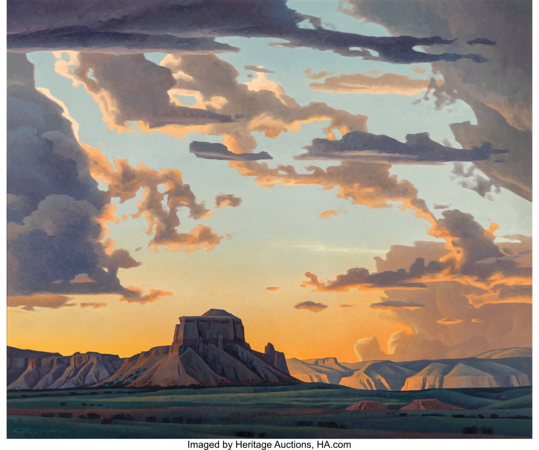 Ed Mell (American, b. 1942) Opening Skies Oil on (1 of 3)