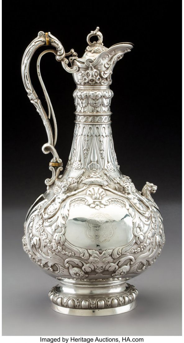 A James Charles Edington Silver Armada Jug, 1854 (1 of 3)