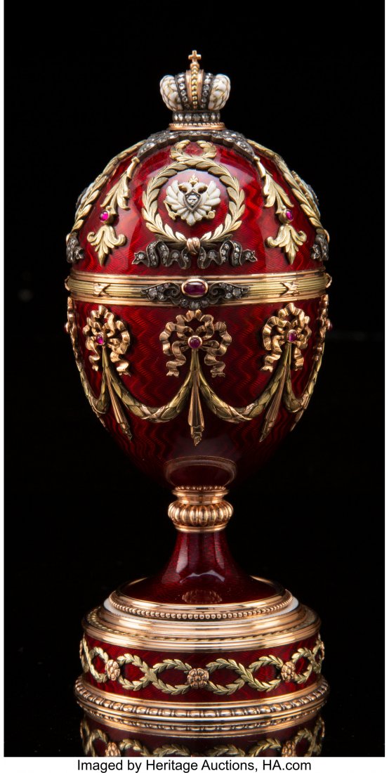 A 14K Vari-Color Gold, Guilloché Enamel, (1 of 4)