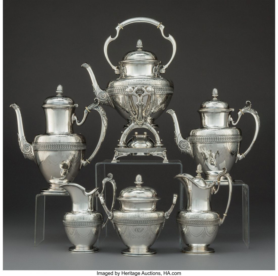 A Six-Piece Tiffany & Co. Italian Pattern Silver (1 of 4)